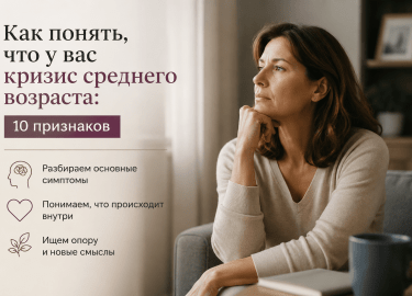 Как понять, что вы переживаете кризис среднего возраста? В статье разбираем 10 признаков: ощущение пустоты, потеря ин...